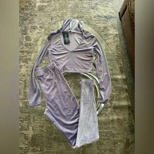 Velvet leggings and matching top size S